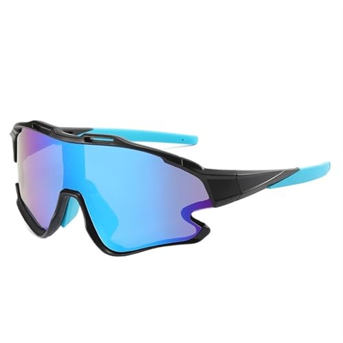 ZXIAGM Outdoor-Sonnenbrille für Herren und Damen, Fahrradbrille, Sportbrille, UV400, Bike-Wanderbrille (B1) von ZXIAGM