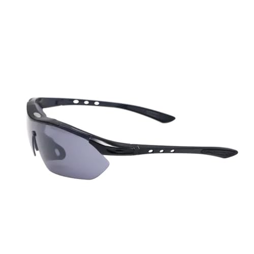 ZXIAGM Outdoor-Sport-Sonnenbrille, für Radfahren, Radfahren, Herren, UV400, Schwarz von ZXIAGM