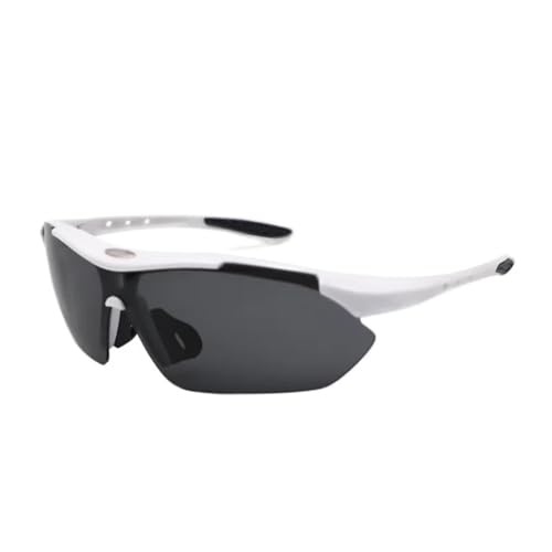 ZXIAGM Outdoor-Sport-Sonnenbrille, für Radfahren, Radfahren, Herren, UV400, Weiß von ZXIAGM