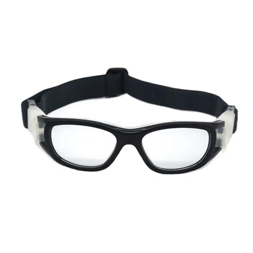 ZXIAGM Stoßfeste Fußballbrille zum Schutz der Fußballbrille, Basketballbrille, Outdoor-Sportbrille, Radsportbrille, Schwarz von ZXIAGM