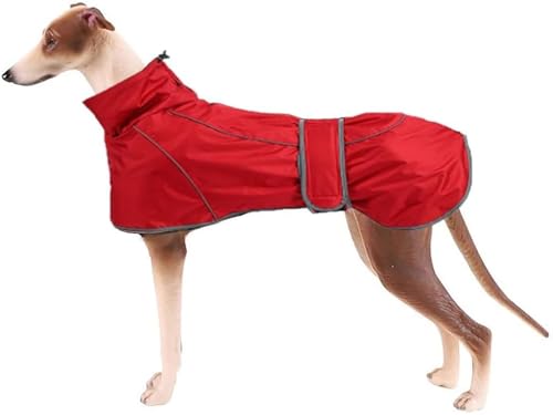 ZXINXIN Hunde Hundejacke mit Verstellbarer reflektierender Haustierkleidung mit verstellbaren Bändern,M,Red von ZXINXIN