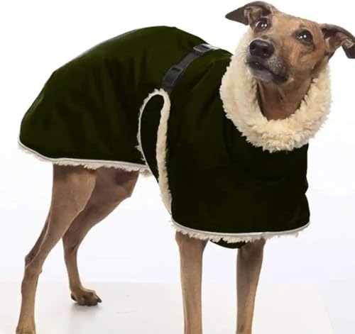 ZXINXIN Warme Winter-Hundejacke, Outdoor-Kleidung, Labrador-Schäferhund-Fleece-gefütterte Jacke, verdickte warme, Winddichte Outdoor-Hundejacke,S,B von ZXINXIN