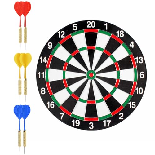 Dartscheibe Kinder, 16cm Dartscheibe Mit 6 Dartpfeilen, Dartscheibe Steeldart, Doppelseitiges Dart Scheibe Für Kinder Erwachsene, Kinder Dartscheibe Für Familie Party Spiel Dartscheibe Kinder, 16cm Dartscheibe Mit 6 Dartpfeilen, Dartscheibe Steeldart, Doppelseitiges Dart Scheibe Für Kinder Erwachsene, Kinder Dartscheibe Für Familie Party Spiel von ZXJLWR