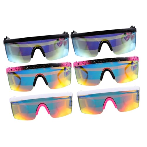 6 Stück Vintage-Sonnenbrillen für Herren, für Outdoor-Events, Brillen für Herren/150 (Farbe: verschiedene Farben, 2 Stück, Größe: 14,5 x 12,5 cm x 2 Stück), 2 x verschiedene Farben, 14.5x12.5cmx2pcs von ZXKYLFFF