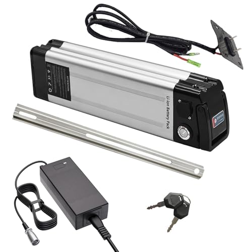 ZXLLAFT 36-V-Lithiumbatterie 48 V 10 Ah 17,5 Ah 13 Ah E-Bike-Batterie 36 V 10 Ah 15 Ah 13 Ah Elektrofahrradbatterie mit Ladegerät + 2-poligem Anschluss für max. 850 W Motorkit,36v15ah von ZXLLAFT