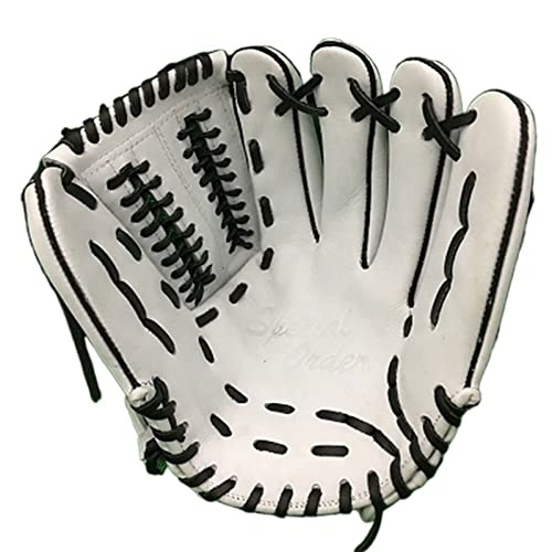 ZXSXDSAX Baseballhandschuh Schweißabsorbierender, professioneller, strapazierfähiger Baseballhandschuh aus echtem Rindsleder von ZXSXDSAX