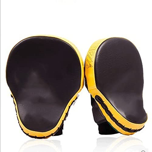 ZXSXDSAX Boxpolster Ocus Punch Pad Boxing Training Gloves Mitts Karate Muay Thai Kick Fighting Yellow(Yellow) von ZXSXDSAX