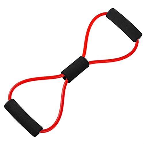 ZXSXDSAX Brust-Expander Yoga Resistance Exercise Bands Gym Fitness Equipment Pull Rope 8 Word Chest Expander Elastic Muscle Training Tubing Tension Rope(Red) von ZXSXDSAX