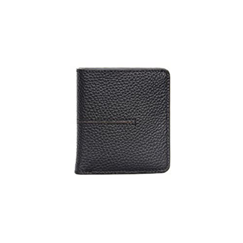 ZXSXDSAX Geldbörse für Damen Brieftasche Weibliche Kuhleder Frauen Geldbörse Slim Nette Dame Haspe Brieftaschen(Black) von ZXSXDSAX