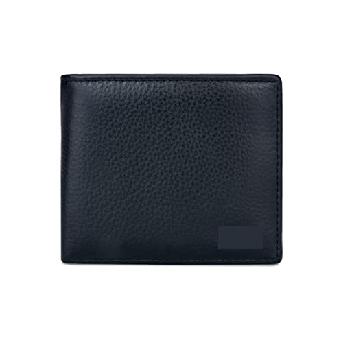 ZXSXDSAX Geldbörse für Damen Men Genuine Leather Wallets Business Card Holder Premium Short Real Cowhide Wallets for Man Luxury Money Bag Coin Purse Clutch(Black) von ZXSXDSAX