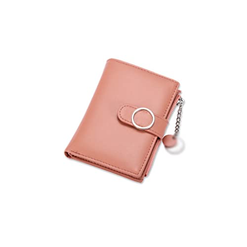 ZXSXDSAX Geldbörse für Damen Mode Frauen Geldbörsen Pu. Leder-Reißverschluss-Münz-Geldbörse Mini-Kleintasche-Kartenhalter(Pink) von ZXSXDSAX
