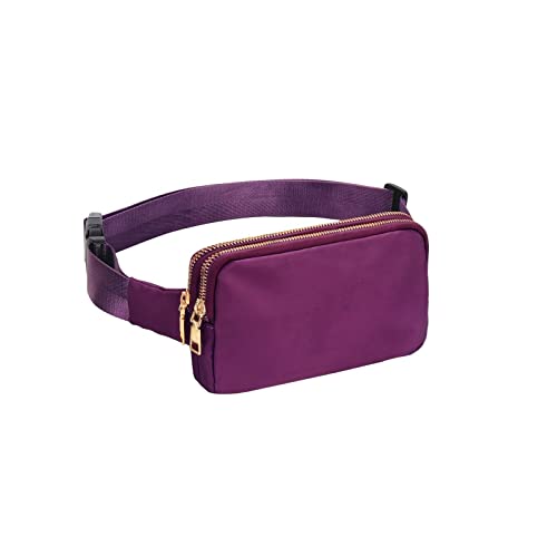 ZXSXDSAX Gürteltasche Damenmode Taille Tasche Schulter Brusttasche wasserdichte Messenger Bag Hip Telefon Tasche(Purple) von ZXSXDSAX