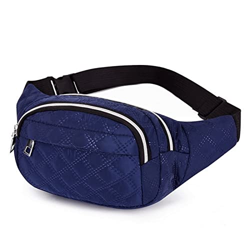 ZXSXDSAX Gürteltasche Gürteltasche, große Kapazität, mehrschichtige Freizeit-Brusttasche, spritzwassergeschützte Reisetasche aus Nylon(Blue) von ZXSXDSAX