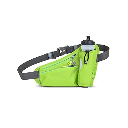 ZXSXDSAX Gürteltasche Laufgurt Taille Tasche, Packung Outdoor Gym Sport Fitness Wasserflasche, Tasche Fanny Taille Packung Reiten Radfahren Telefon Tasche(Green) von ZXSXDSAX