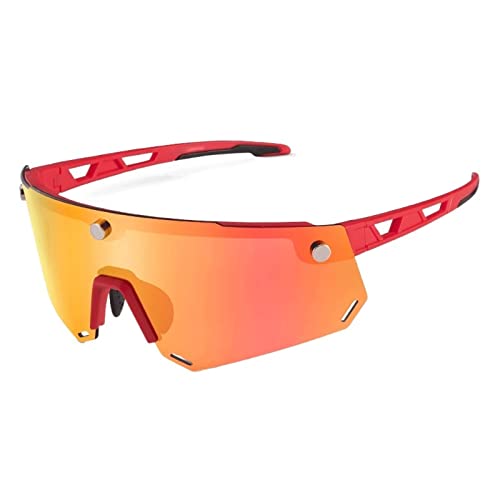 ZXSXDSAX Herren Sonnenbrille Polarisierte Sportmänner Sonnenbrille Straße Radfahren Brille Mountainbike Radfahren Schutzbrillen Gläsergläsern(C) von ZXSXDSAX