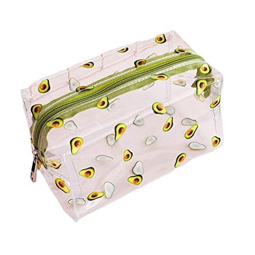 ZXSXDSAX Kosmetiktasche Clear Makeup Bag Transparent Travel Portable Mini Wash Storage Bags Flower Print Women Zipper Cosmetic Bag(2) von ZXSXDSAX