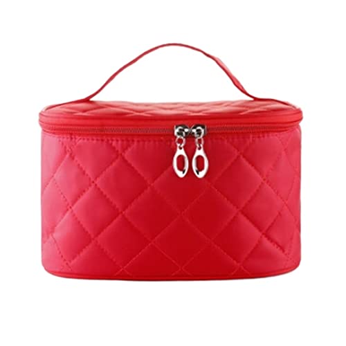 ZXSXDSAX Kosmetiktasche Cosmetic Bag Female Quilted Professional Cosmetic Bag Women Capacity Storage Handbag travel Makeup Bag(Pink) von ZXSXDSAX