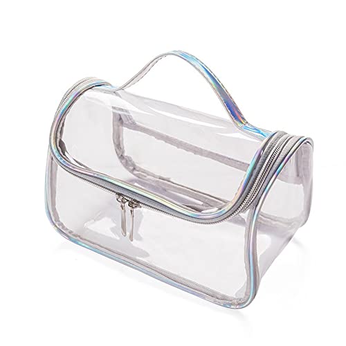 ZXSXDSAX Kosmetiktasche Waterproof Transparent Travel Makeup Bag Women Zipper Wash Organizer Storage Toilet Toiletry Bag Make Up Cosmetic Case von ZXSXDSAX