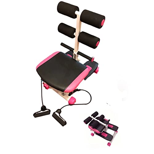 ZXSXDSAX Laufbänder ABS Stepper Machine (Core & Abdominal Trainers), Foldable Home Gym Full Body Workout Fitness Equipment with Resistance Bands von ZXSXDSAX