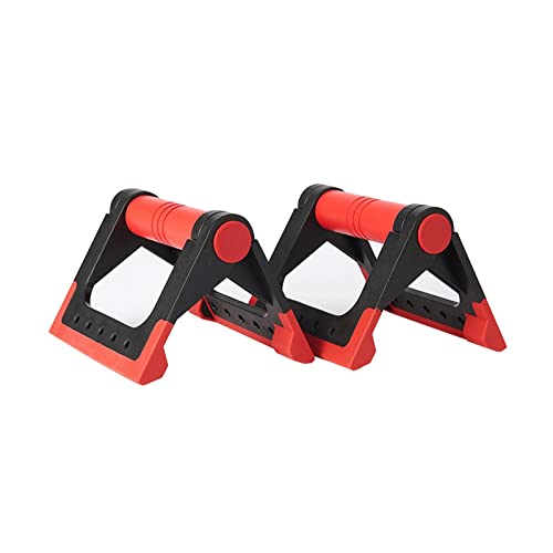 ZXSXDSAX Liegestützbrett Rutschfeste faltbare Pushup-Bars mit gepolsterten Griffen for Push-up-Trainings-Muskelfestigkeitsstärke(Red) von ZXSXDSAX