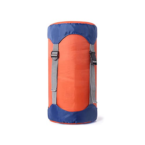 ZXSXDSAX Schlafsäcke Compression Sack Stuff Sack Water-Resistant Ultralight Outdoor Storage Bag Space Saving Gear for Camping Hiking(Orange,L) von ZXSXDSAX