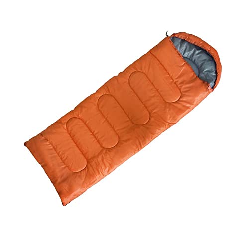 ZXSXDSAX Schlafsäcke Durable Sleeping Bag Wear-Resistant Solid Color Sleeping Bags Outdoor Travel Camping Envelope Sleeping Bags with Cap(C) von ZXSXDSAX