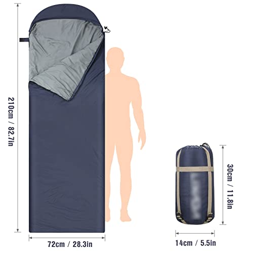 ZXSXDSAX Schlafsäcke Sleeping Bag for Adults Lightweight Backpacking Single Sleeping Bag with Stuff Sack for Outdoor Hiking Camping Travel von ZXSXDSAX