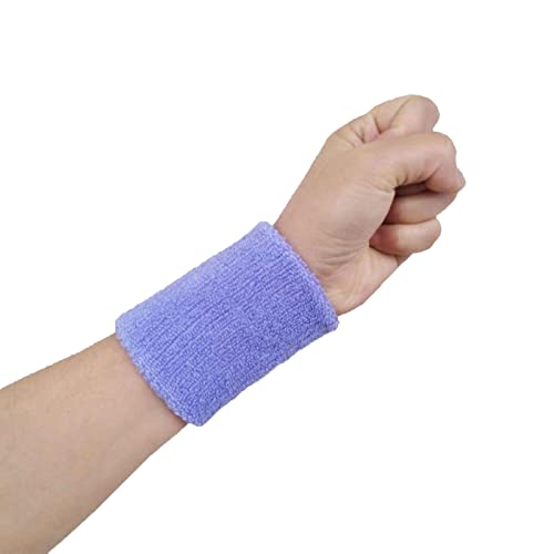 ZXSXDSAX Schweißbänder 1PC Sport Wristband Fitness Gym Wrist Sweatband Tennis Volleyball Wrist Brace Sport Safety Wrist Support Sweat Band Protector(Violet,80x50 mm) von ZXSXDSAX