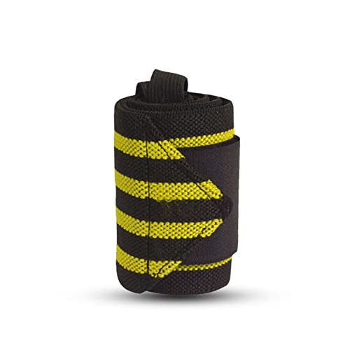 ZXSXDSAX Schweißbänder Armband support Verstellbarer handgelenkspornung elastische atmungsaktive Kompression Verband Sport Volleyball powerlifting Protector Gurt(Yellow) von ZXSXDSAX