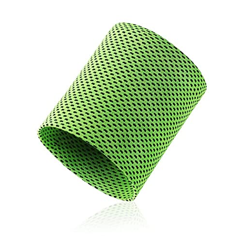 ZXSXDSAX Schweißbänder Ice Cooling Wrist Brace Support Breathable Tennis Wristband Wrap Sport Sweatband for Gym Yoga Volleyball Hand Sweat Towel(Green,L(9x9.7cm)) von ZXSXDSAX
