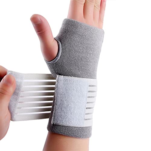 ZXSXDSAX Schweißbänder Men Women Fitness Gym Wrist Guard Arthritis Brace Sleeve Support Glove Breathable Elastic Palm Hand Wrist Supports Protector(White) von ZXSXDSAX