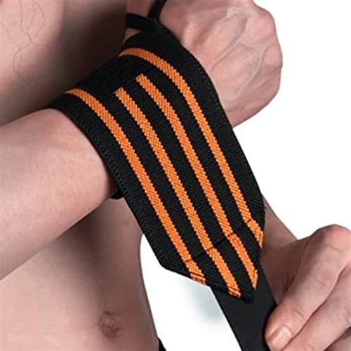ZXSXDSAX Schweißbänder Sport Gym Power Training Armschienen Wrister Gewichtheben Handgelenkschutz Druckmanschette Handgelenkband Wrap Windgürtel(Orange) von ZXSXDSAX