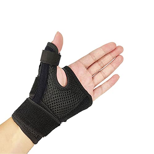 ZXSXDSAX Schweißbänder Thumb Armband Brace Wraps Verstauchungs-Armband-Handgelenk-Unterstützung Bandage-Sport-Turnhaltiger Handschutz(Black) von ZXSXDSAX