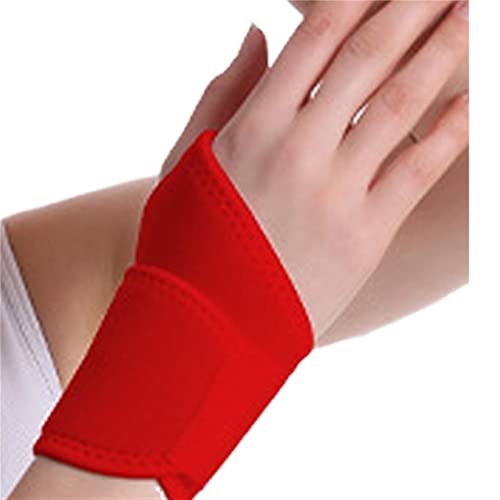 ZXSXDSAX Schweißbänder Wrist Wtrap Adjustable Wrist Band Support Elastic Sweat-Absorbing Hand Wrist(Red) von ZXSXDSAX
