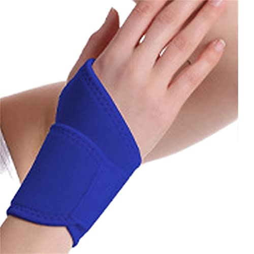 ZXSXDSAX Schweißbänder Wrist Wtrap Adjustable Wrist Band Support Elastic Sweat-Absorbing Hand Wrist Compression(Blue) von ZXSXDSAX