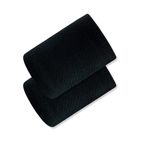 ZXSXDSAX Schweißbänder Wrist Wtrap Cotton Wristband Sweatband Solid Breathable Compression Accessories for Men(Black) von ZXSXDSAX