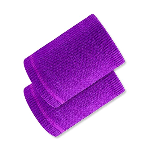ZXSXDSAX Schweißbänder Wrist Wtrap Cotton Wristband Sweatband Solid Breathable Compression Wrist Support Gym Fitness Running(Purple) von ZXSXDSAX