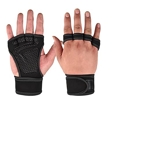 ZXSXDSAX Schweißbänder Wrist Wtrap Gloves for Men Women Fitness Sports Body Building Gymnastics Gym Hand Wrist Palm Protector(M) von ZXSXDSAX