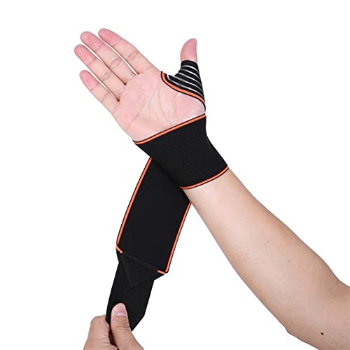 ZXSXDSAX Schweißbänder Wrist Wtrap Sports Wrist Support Bands Strap Hand Wraps Distortion(Orange) von ZXSXDSAX