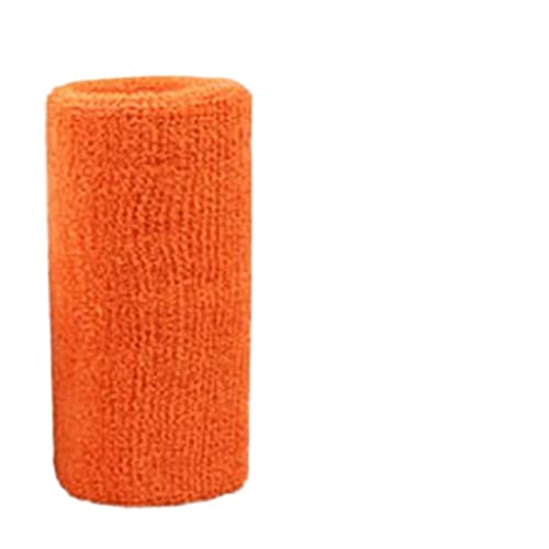 ZXSXDSAX Schweißbänder Wrist Wtrap Support Wrap Tennis Wristband Sport Sweatband for Gym Yoga Volleyball Hand Sweat Band polsband(Orange) von ZXSXDSAX