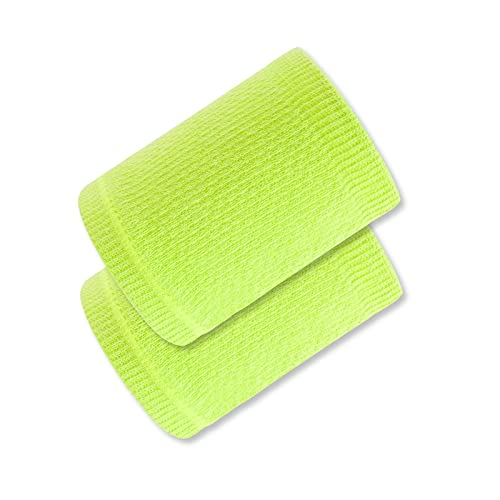 ZXSXDSAX Schweißbänder Wrist Wtrap Sweatband Tennis Sport Wristband Volleyball Gym Wrist Guard Support Sweat Band Towel Bracelet(Green) von ZXSXDSAX