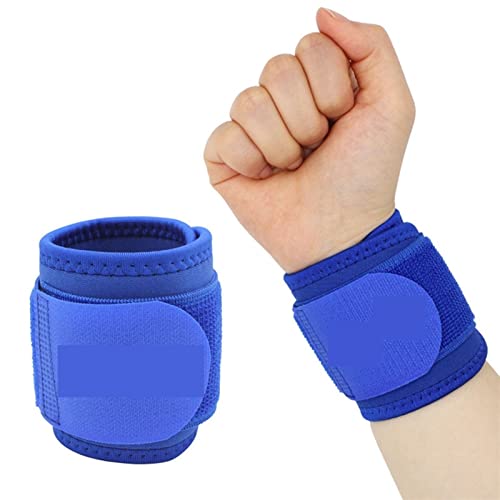 ZXSXDSAX Schweißbänder Wrist Wtrap Wrap Bracer Wristband Protector Gym Fitness Tennis Sport Wrist Bracelet Bandage(Blue) von ZXSXDSAX