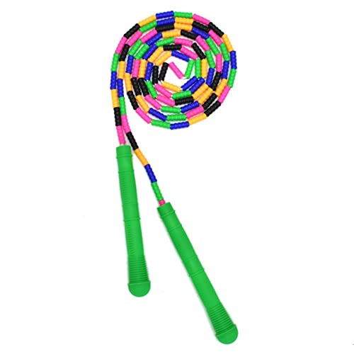 ZXSXDSAX Springseil Adults Jump Rope With Colorful Beaded Segmentation + Anti Skid Handles Exercise Sports Skipping Rope(Green) von ZXSXDSAX