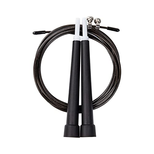 ZXSXDSAX Springseil Speed Jumping Rope Steel Wire Durable Fast Jump Rope Cable Sport Exercise Workout Equipments Home Gym(Black) von ZXSXDSAX