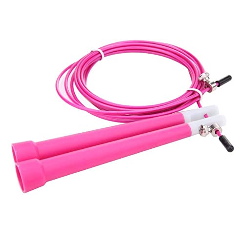 ZXSXDSAX Springseil Speed Jumping Rope Steel Wire Durable Fast Jump Rope Cable Sport Exercise Workout Equipments Home Gym(Pink) von ZXSXDSAX