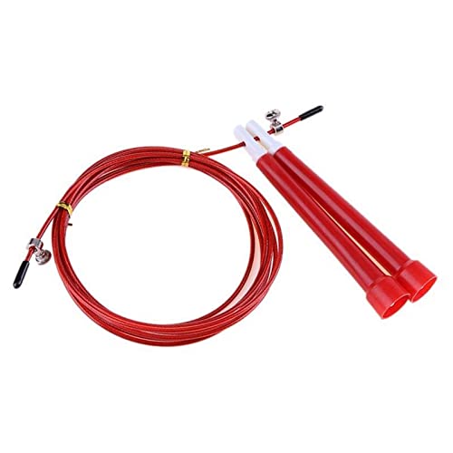 ZXSXDSAX Springseil Speed Jumping Rope Steel Wire Durable Fast Jump Rope Cable Sport Exercise Workout Equipments Home Gym(Red) von ZXSXDSAX