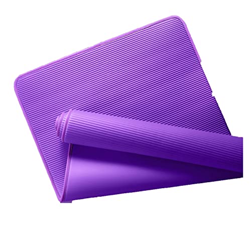 ZXSXDSAX Yogamatte Edge-covering Yoga Mat Thicken Widening Women Men Non-slip Yoga Pilates Dance Fitness Pad Gym Home Fitness Beginners(Purple) von ZXSXDSAX
