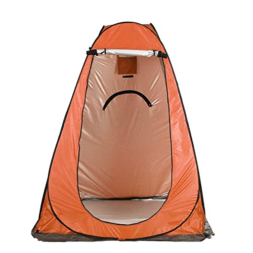 ZXSXDSAX Zelte 1-2 Personen 3 Windows Tragbare Umkleidekabine Datenschutz Zelt Dusche Zelt Camp Toilette Regenschutz for Outdoor Camping Wanderer Strand(Orange) von ZXSXDSAX