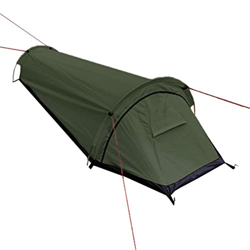 ZXSXDSAX Zelte 1 Set Practical Polyester Rainproof Sturdy Frame Backpacking Tent for Hunting Backpacking Tent Camping Sleeping Bag(Green) von ZXSXDSAX