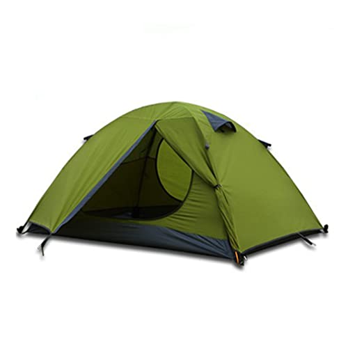 ZXSXDSAX Zelte 2 Person Ultralight Doppelschicht Aluminium Pole Wasserdicht Winddicht Camping Zelt Strandzelt(3 Person Green) von ZXSXDSAX